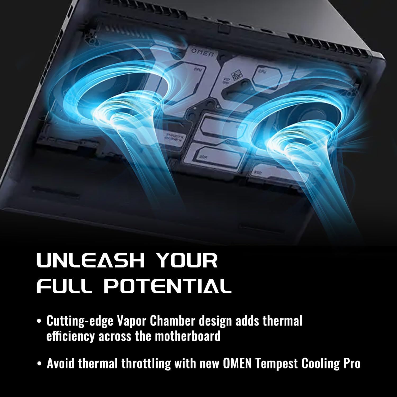 HP Omen MAX 16 RTX 5060 Pro Gaming Laptop, 16" WQXGA 240Hz, AMD Ryzen AI 9 HX 375(Beats Intel i9), NVIDIA RTX 5060, 16GB DDR5 RAM, 1TB SSD, RGB Keyboard, Wi-Fi 7, W11 P, Bundle with PCO Laptop Cooler