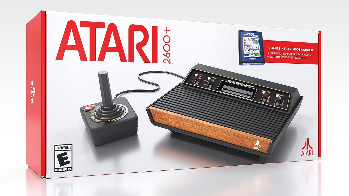 Atari Official 2600+ Console & Joystick - HDMI Output - Includes 10 Games