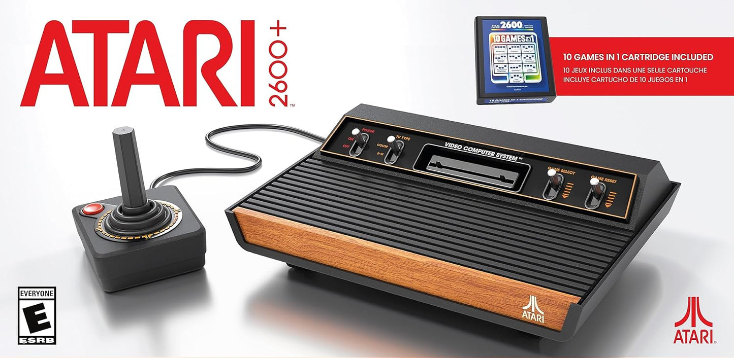 Atari Official 2600+ Console & Joystick - HDMI Output - Includes 10 Games
