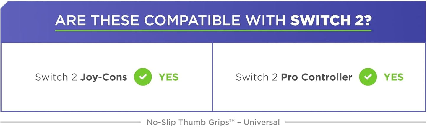 KontrolFreek No-Slip Thumb Grips | Universal Edition for Nintendo Switch Pro, PlayStation 4 (PS4), PlayStation 5 (PS5), Xbox One & Xbox Series X Controller | 8-Pack | Blue/Green/Red/Black