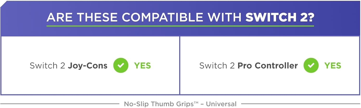 KontrolFreek No-Slip Thumb Grips | Universal Edition for Nintendo Switch Pro, PlayStation 4 (PS4), PlayStation 5 (PS5), Xbox One & Xbox Series X Controller | 8-Pack | Blue/Green/Red/Black