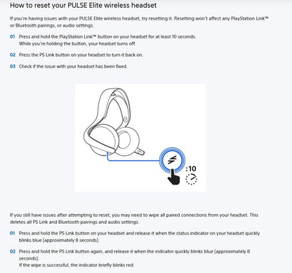 PlayStation Pulse Elite Wireless Headset