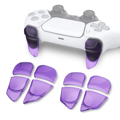 PlayVital Blade 2 Pairs Shoulder Buttons Extension Triggers for ps5 Controller, Game Improvement Adjusters for PS Portal Remote Player, Bumper Trigger Extenders for ps5 Edge - Chameleon Purple Blue