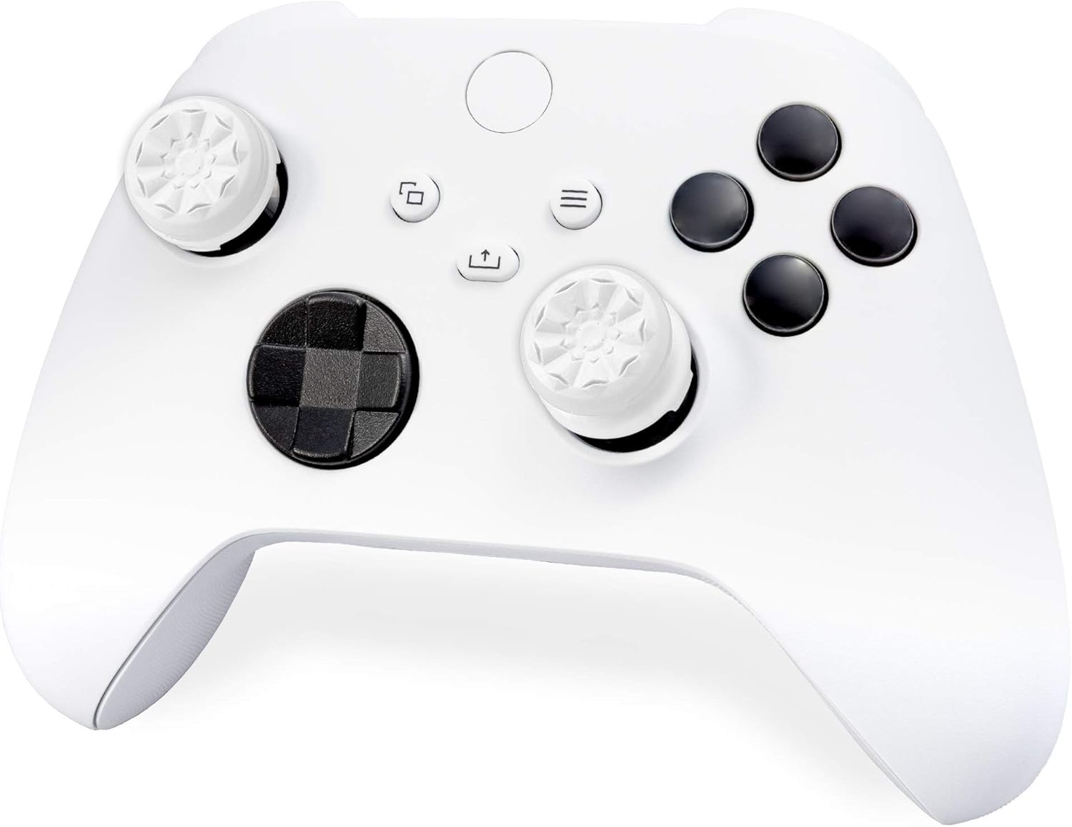 KontrolFreek FPS Freek Galaxy White for Xbox One and Xbox Series X Controller | Performance Thumbsticks | 1 High-Rise, 1 Mid-Rise | White