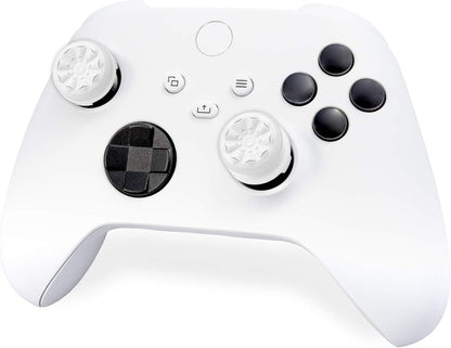 KontrolFreek FPS Freek Galaxy White for Xbox One and Xbox Series X Controller | Performance Thumbsticks | 1 High-Rise, 1 Mid-Rise | White