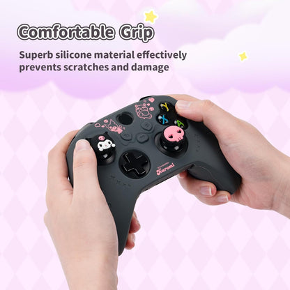Controller Cover Skin for Xbox Series X/S,Soft Silicone Anti-Slip Protective Cover Skin Case Compatible with Xbox Controller with 2 Thumb Grip Caps - KLM