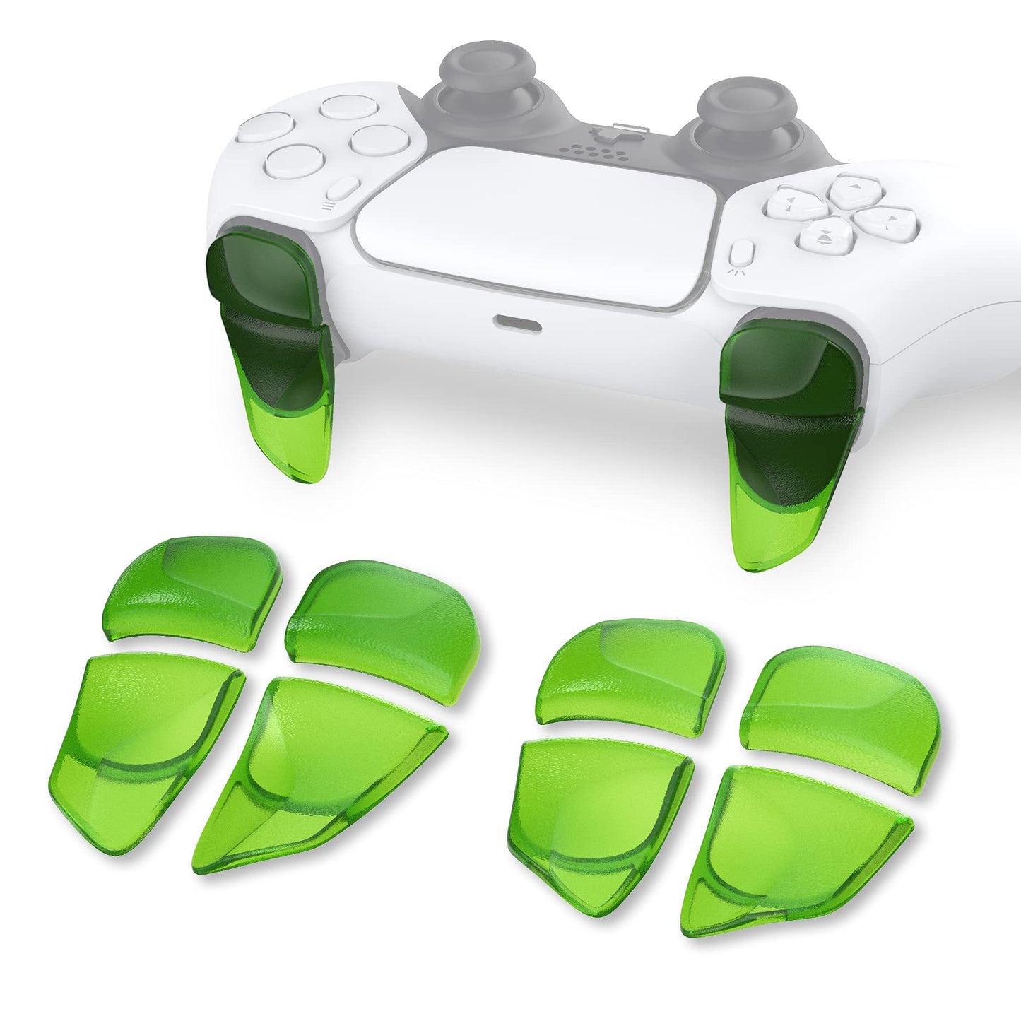 PlayVital Blade 2 Pairs Shoulder Buttons Extension Triggers for ps5 Controller, Game Improvement Adjusters for PS Portal Remote Player, Bumper Trigger Extenders for ps5 Edge - Chameleon Purple Blue