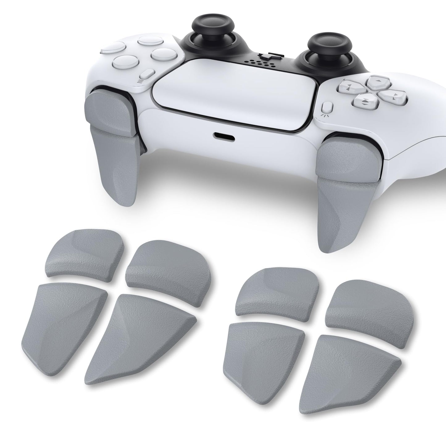 PlayVital Blade 2 Pairs Shoulder Buttons Extension Triggers for ps5 Controller, Game Improvement Adjusters for PS Portal Remote Player, Bumper Trigger Extenders for ps5 Edge - Chameleon Purple Blue