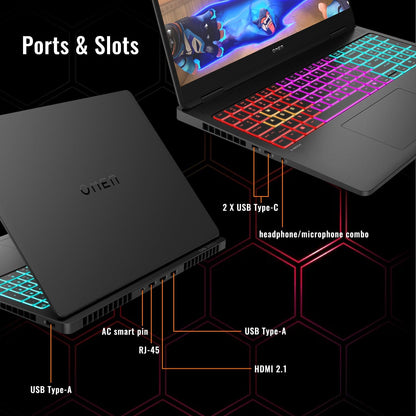 HP Omen MAX 16 RTX 5060 Pro Gaming Laptop, 16" WQXGA 240Hz, AMD Ryzen AI 9 HX 375(Beats Intel i9), NVIDIA RTX 5060, 16GB DDR5 RAM, 1TB SSD, RGB Keyboard, Wi-Fi 7, W11 P, Bundle with PCO Laptop Cooler