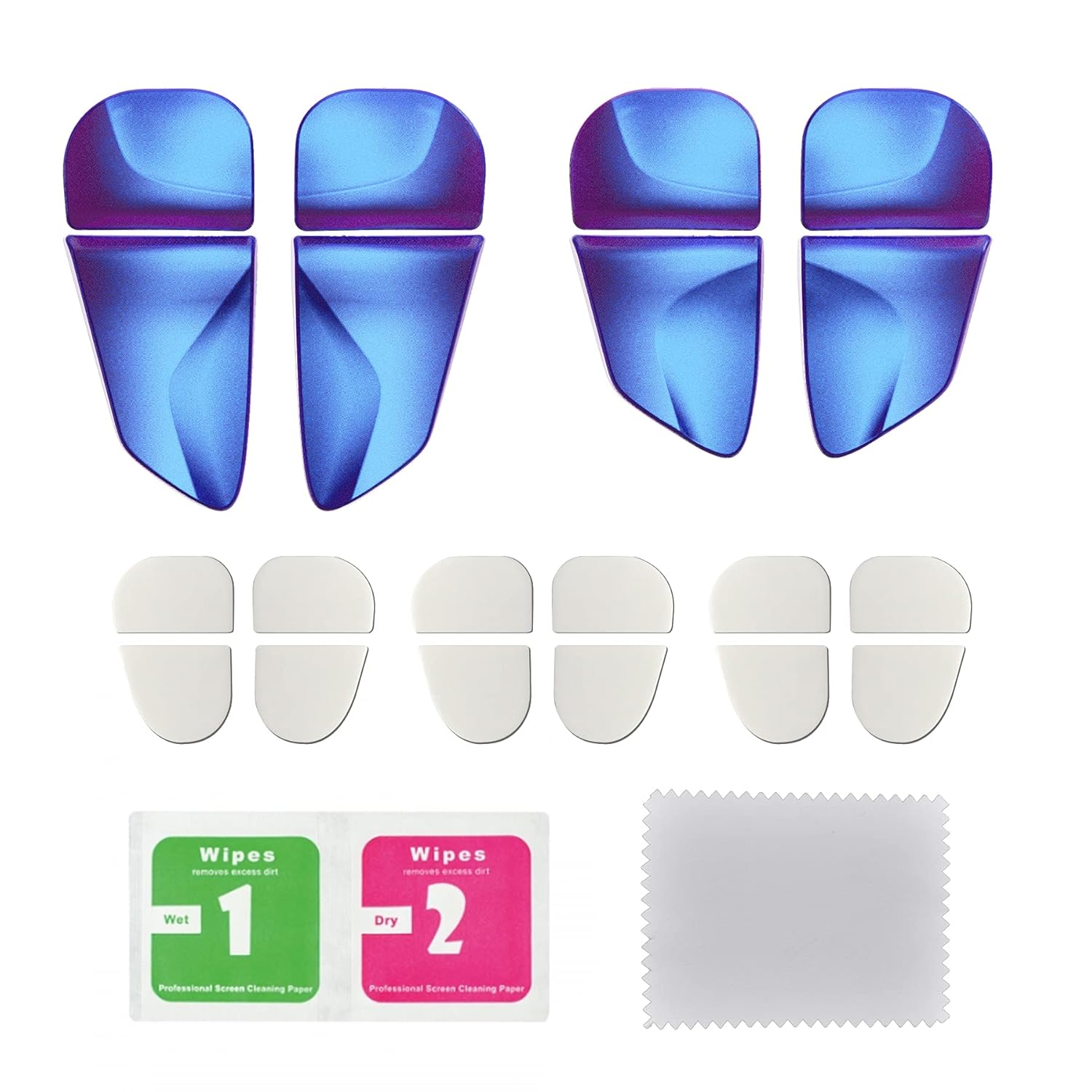 PlayVital Blade 2 Pairs Shoulder Buttons Extension Triggers for ps5 Controller, Game Improvement Adjusters for PS Portal Remote Player, Bumper Trigger Extenders for ps5 Edge - Chameleon Purple Blue