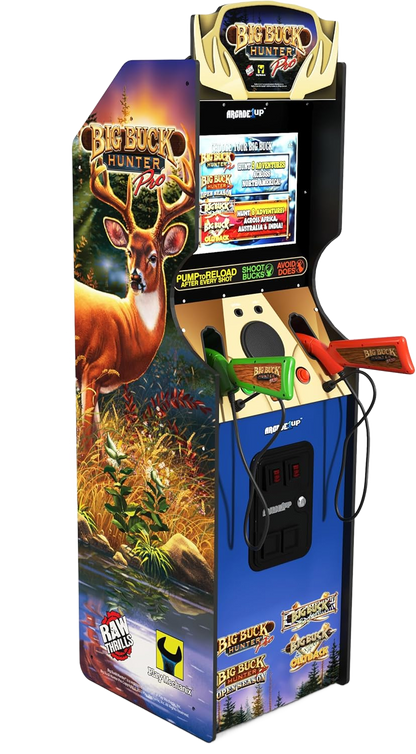 Big Buck Hunter Pro Deluxe Arcade Machin 5-Foot-Tall. 4 Classic Games and 17-inch Screen