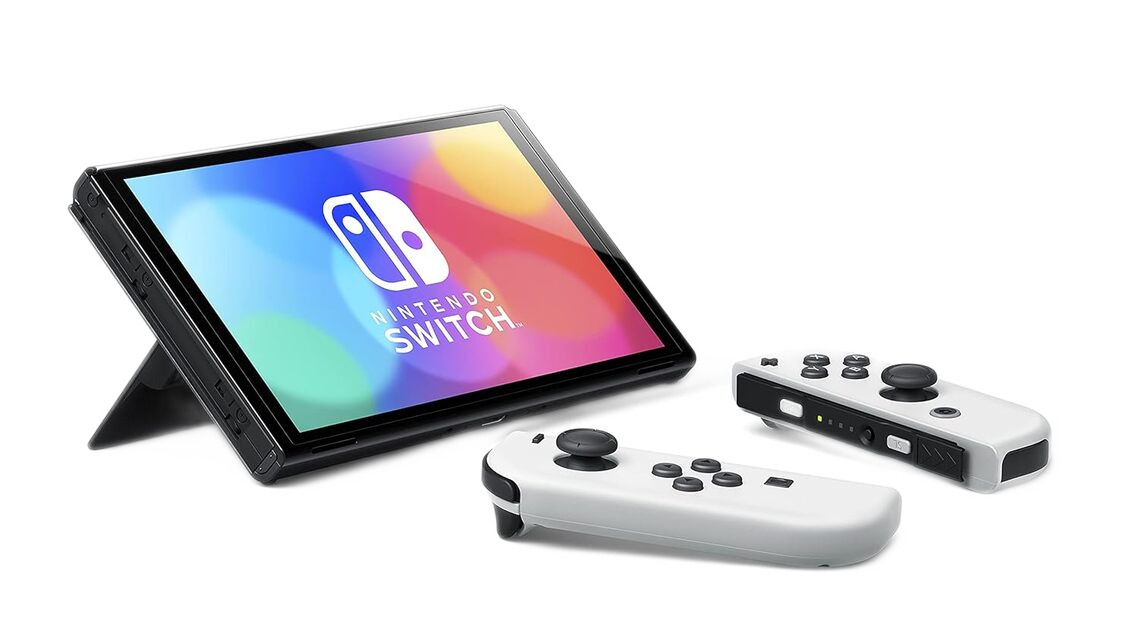Nintendo Switch – OLED Model w/White Joy-Con