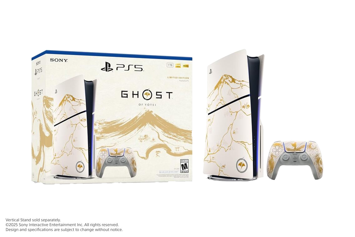 PlayStation 5 Console – Ghost of Yōtei Gold Limited Edition Bundle (slim)