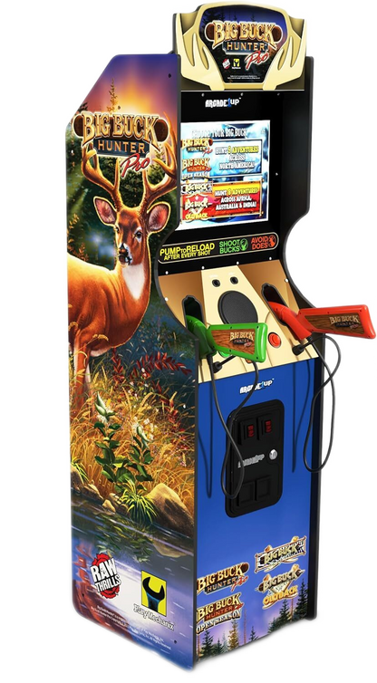 Big Buck Hunter Pro Deluxe Arcade Machin 5-Foot-Tall. 4 Classic Games and 17-inch Screen