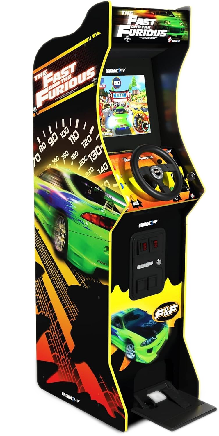 The Fast & The Furious Deluxe Arcade 5-Foot-Tall 2 Classic Games