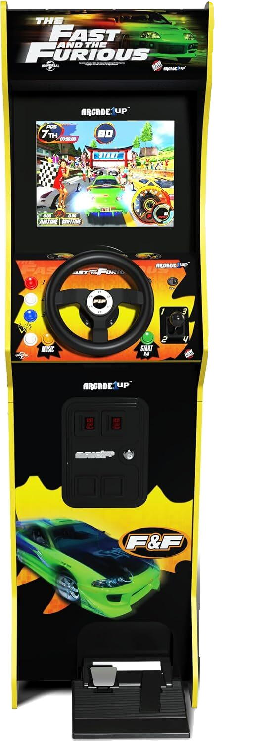 The Fast & The Furious Deluxe Arcade 5-Foot-Tall 2 Classic Games