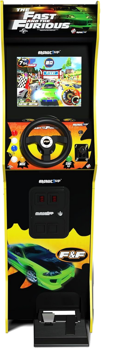 The Fast & The Furious Deluxe Arcade 5-Foot-Tall 2 Classic Games